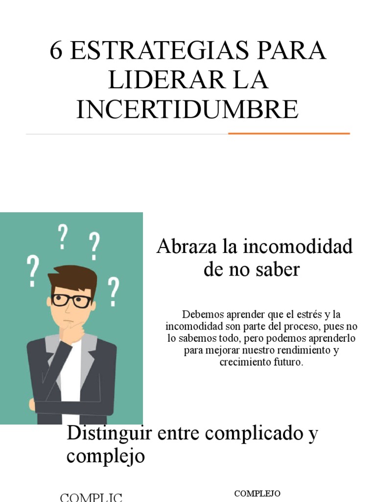 6 Estrategias para Liderar La Incertidumbre | PDF | Relaciones ...