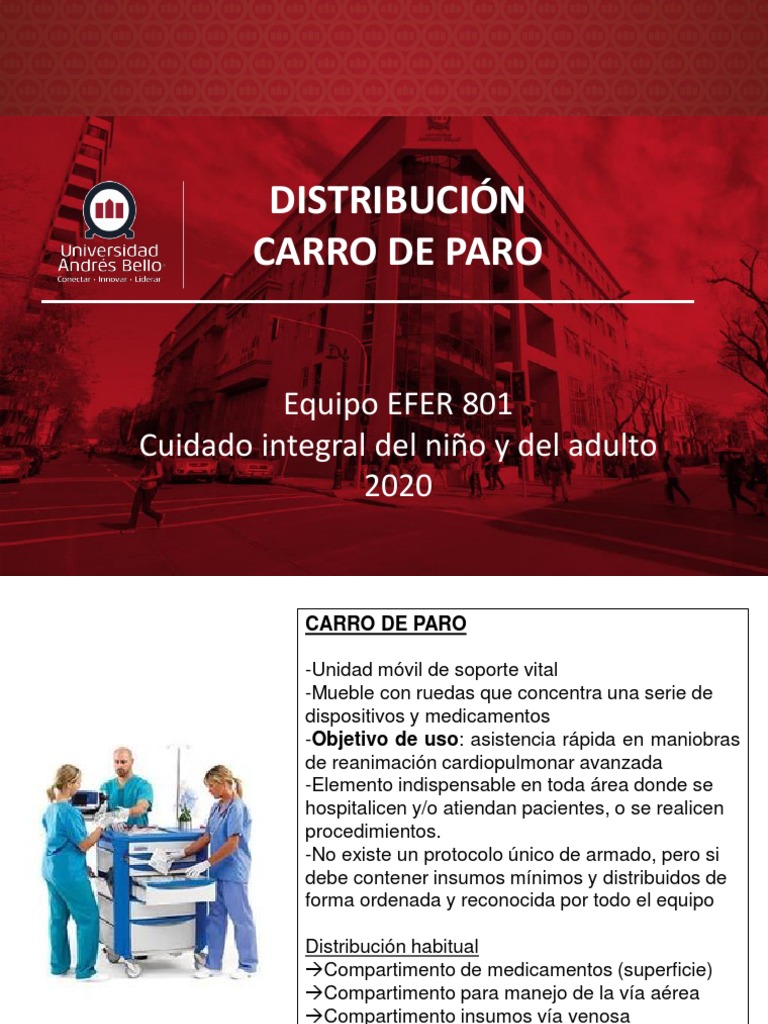 Distribucion Del Carro de Paro | PDF | Reanimación cardiopulmonar