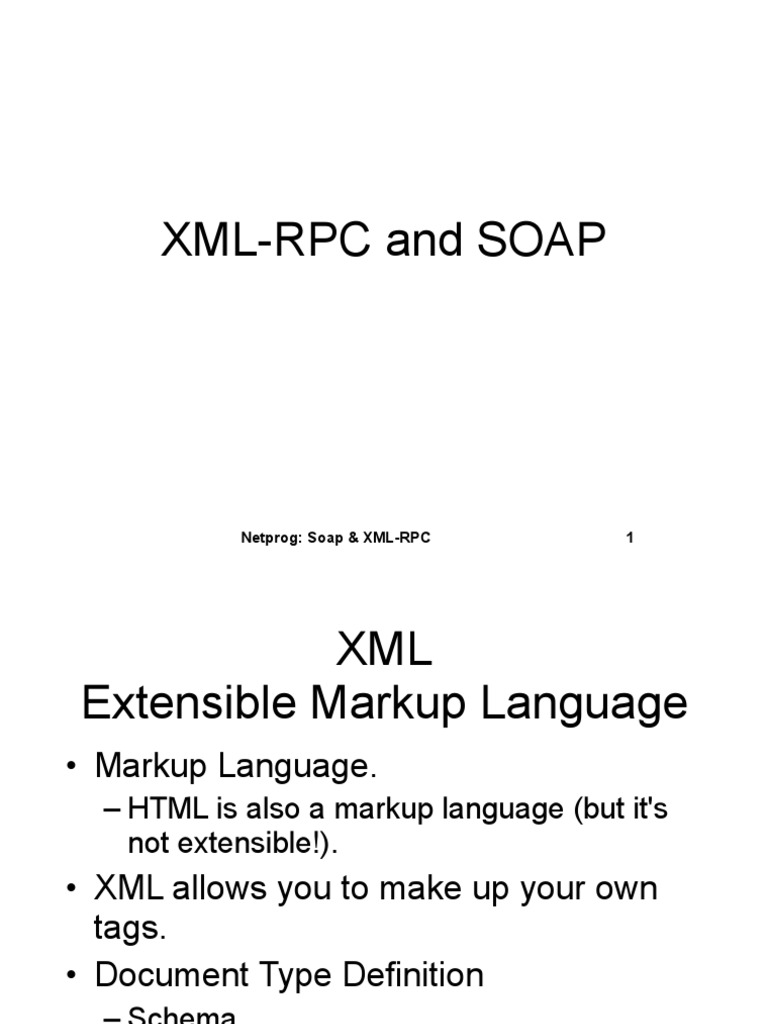 Soap Xmlrpc Soap Xml
