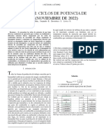 Trabajo Ciclos de Potencia de Gas