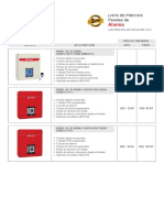 Tecnico Linseg Precios LP Paneles de Alarma Feb 18