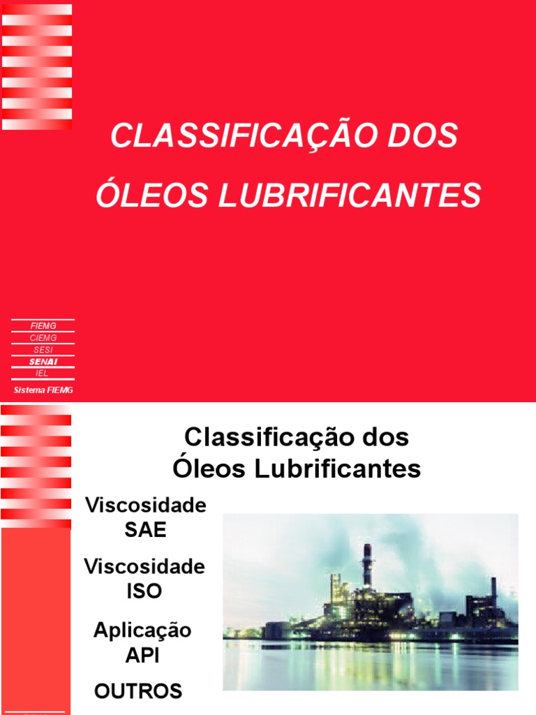 Aula 5 - Lubrificantes Classificação Óleos | PDF | Óleo de motor | Petróleo