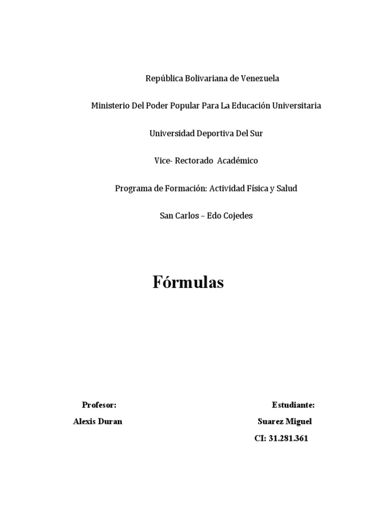 Definición y Utilidad de Formulas | PDF | Fórmula | Función (Matemáticas)