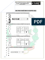 Simulacro de Psicométrico Sin Resolver