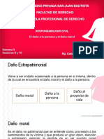 Semana 5 - Sesiones 9 y 10 - Daño A La Persona y Daño Moral