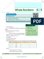 Whole Numbers and Properties of Numbers