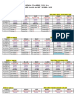 JADWAL PELAJARAN SU, REvisi