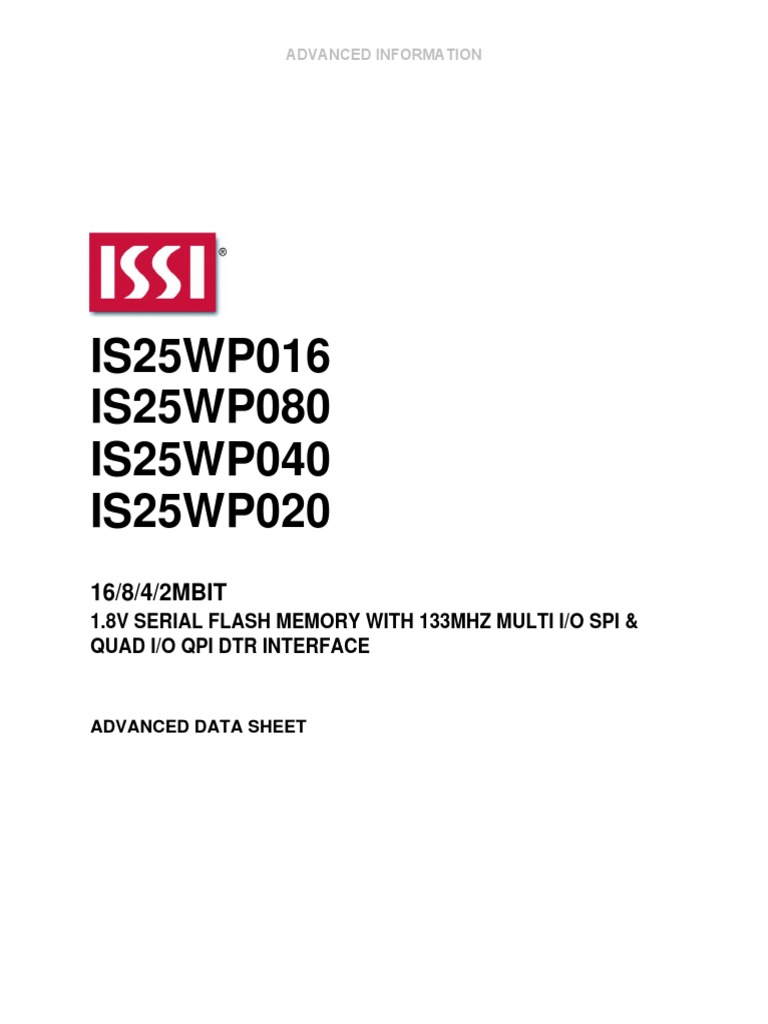 1.8V Serial Flash Memory Guide | PDF | Flash Memory | Input/Output
