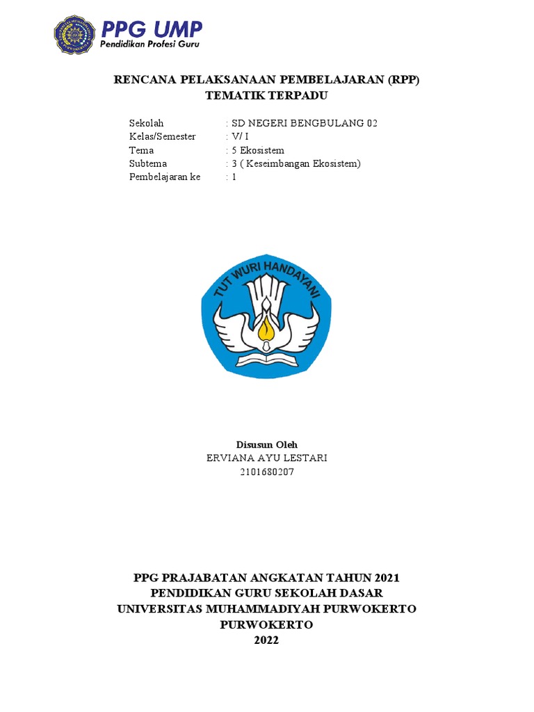 RPP Ukin - Erviana | PDF | Seni & Disiplin Bahasa