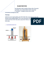 MENGUKUR TEKANAN DENGAN BAROMETER DAN MANOMETER