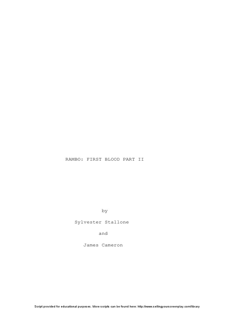 Rambo - First Blood Part II | PDF | Young Adult