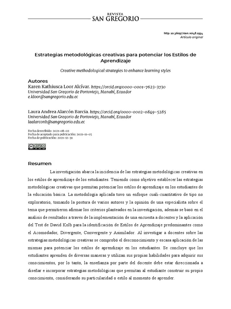 Modelos de Aprendizajes | Descargar gratis PDF | Aprendizaje | Método ...