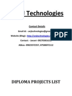 Project List by A & J Technologies