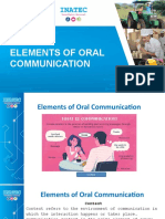 Elements of Oral Communication