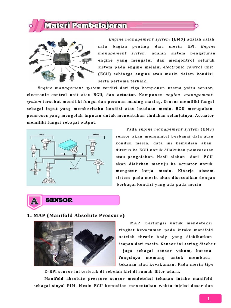 Komponen dan Fungsi Engine Management System | PDF
