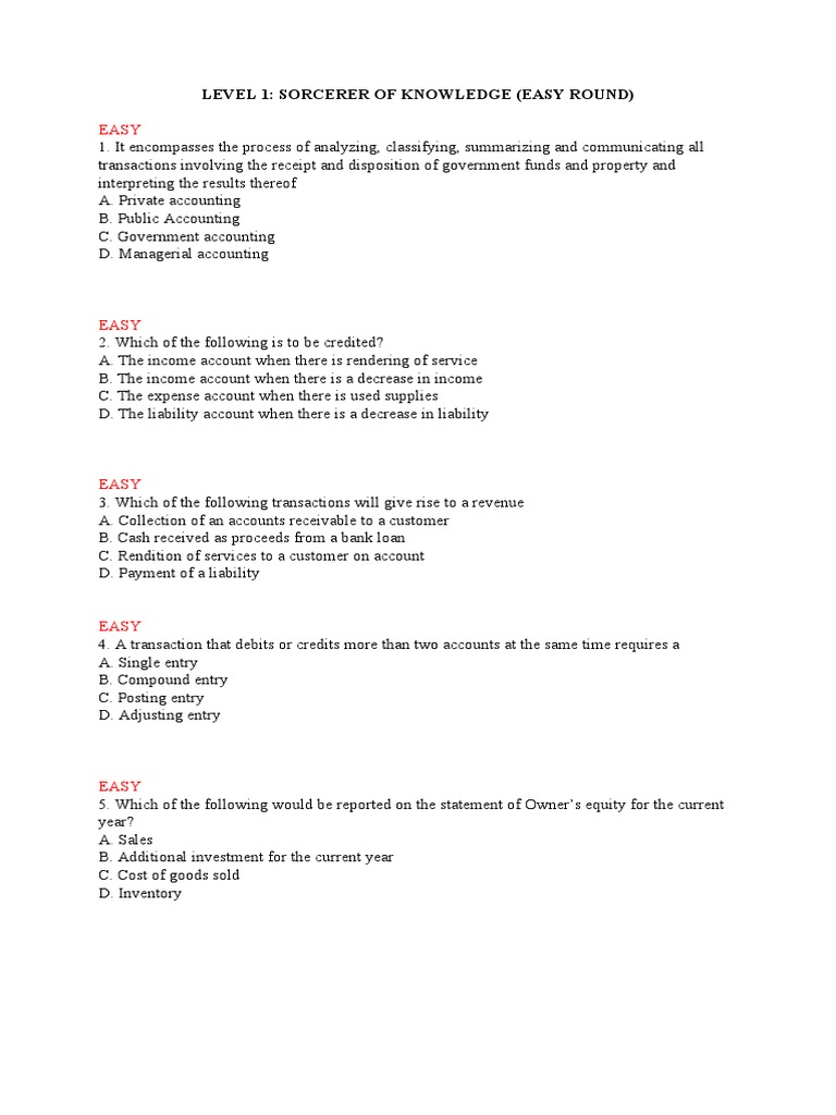 Quiz Bee Questions For Students PDF