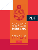 Anuario Academia Peruana Derecho