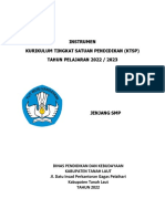 Instrumen Verifikasi Dokumen Kurikulum Satuan Pendidikan (KTSP) Fix