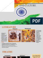 Indian Society and Culture Explored Through Literature, Theatre, Movies, Sports and Transportation