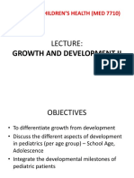 Children's Health Module: Growth and Development Milestones