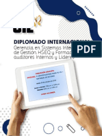Brochure Diplomado en Gerencia HSEQ Y Formador de Auditores Internos y Líderes - CIL