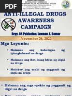 6.a. Anti-Illegal Drug Awareness (Tagalog) | PDF