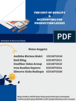 The Cost of Quality & Accounting for Production Losses