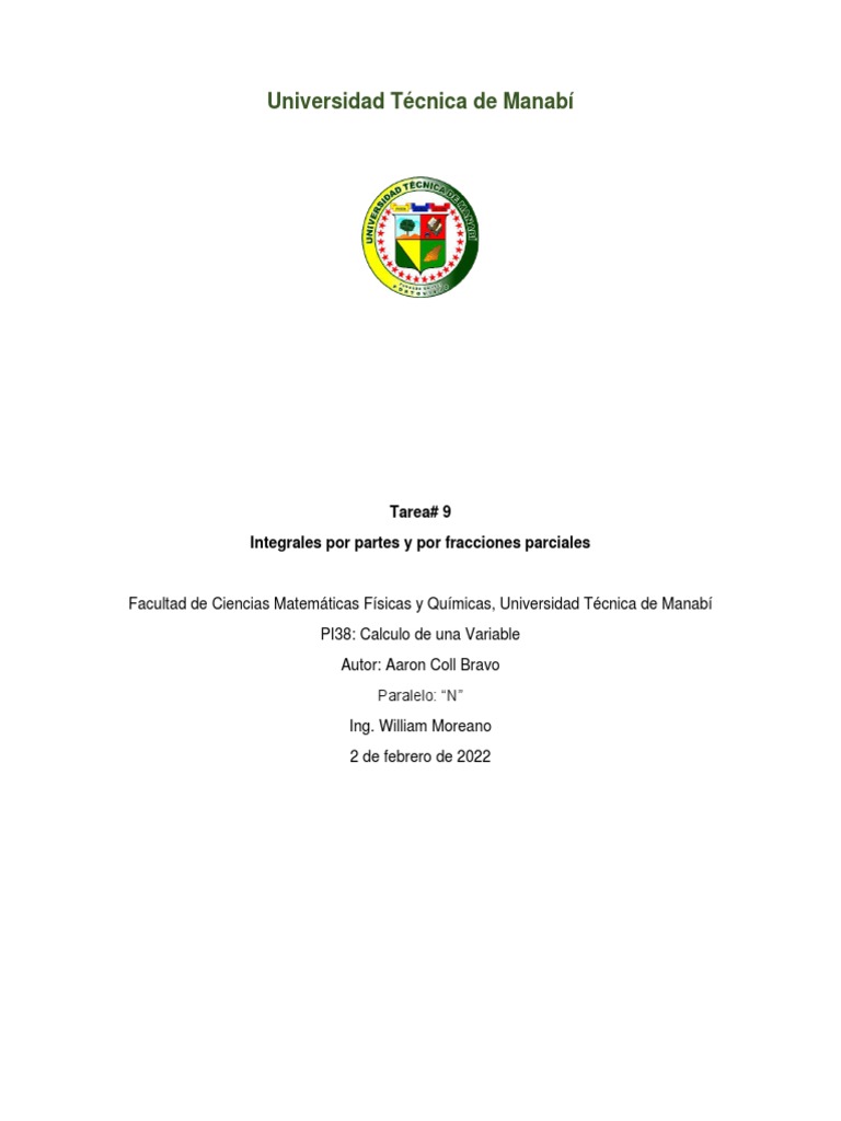 Tarea #9 FC - Aaron Coll | PDF
