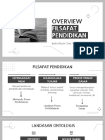 Overview Filsafat Pendidikan