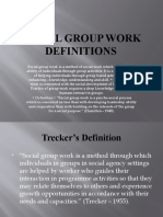 Social Group Work Definitions