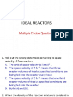 Ideal Reactor MCQ