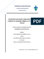 Características Psicosociales y Expectativas de Vida en Estudiantes Indígenas