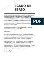 El equilibrio de mercado en