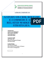 Report On A STUDY ON CRM ROLE OF E COMMERCE AND RELATED MARKETING STRATEGIES SARIT MAHAPATRA 202
