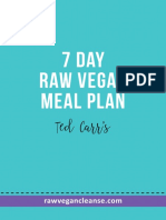 Ted Carr's 7 Day Raw Vegan Meal Plan