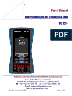 Thermocouple RTD CALIBRATOR TC 12+: User's Manual
