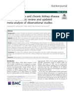 Dietary Patterns and Chronic Kidney Disease Risk: A Systematic Review and Updated Meta-Analysis of Observational Studies