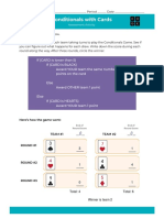 Conditionals With Cards Assessment