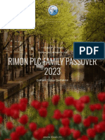 Rimon PLC Family Passover 2023: Custom Group Quotation