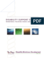 Disability Support Services Workforce Training Needs and Barriers