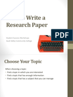 How To Write A Research Paper