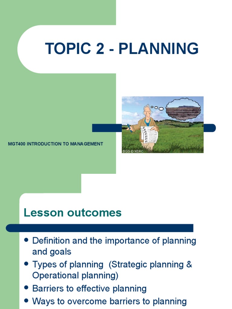 07 Topic2 Planning | PDF