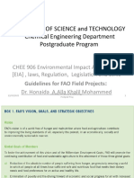 University of Science and Technology Chemical Engineering Department Postgraduate Program