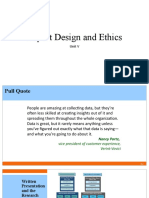 Report Design and Ethics Unit V