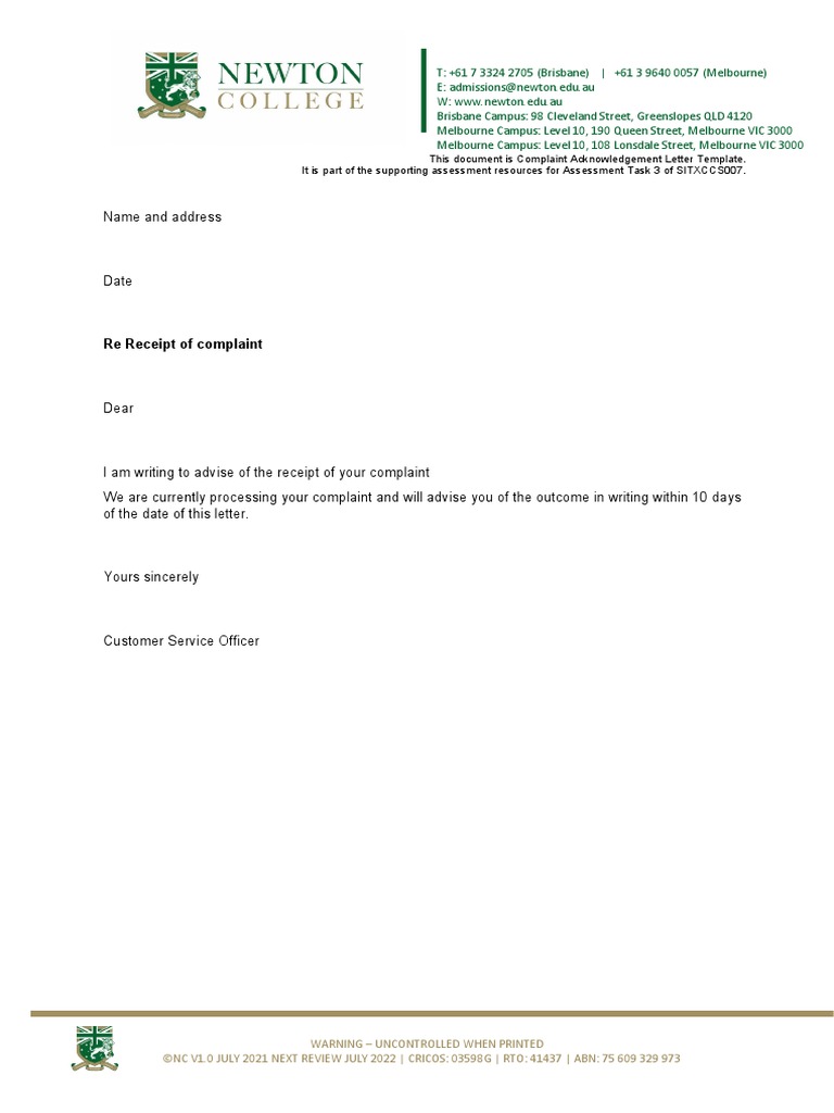 complaint-acknowledgement-letter-template-pdf