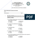 Q2 Mathematical Language and Symbols