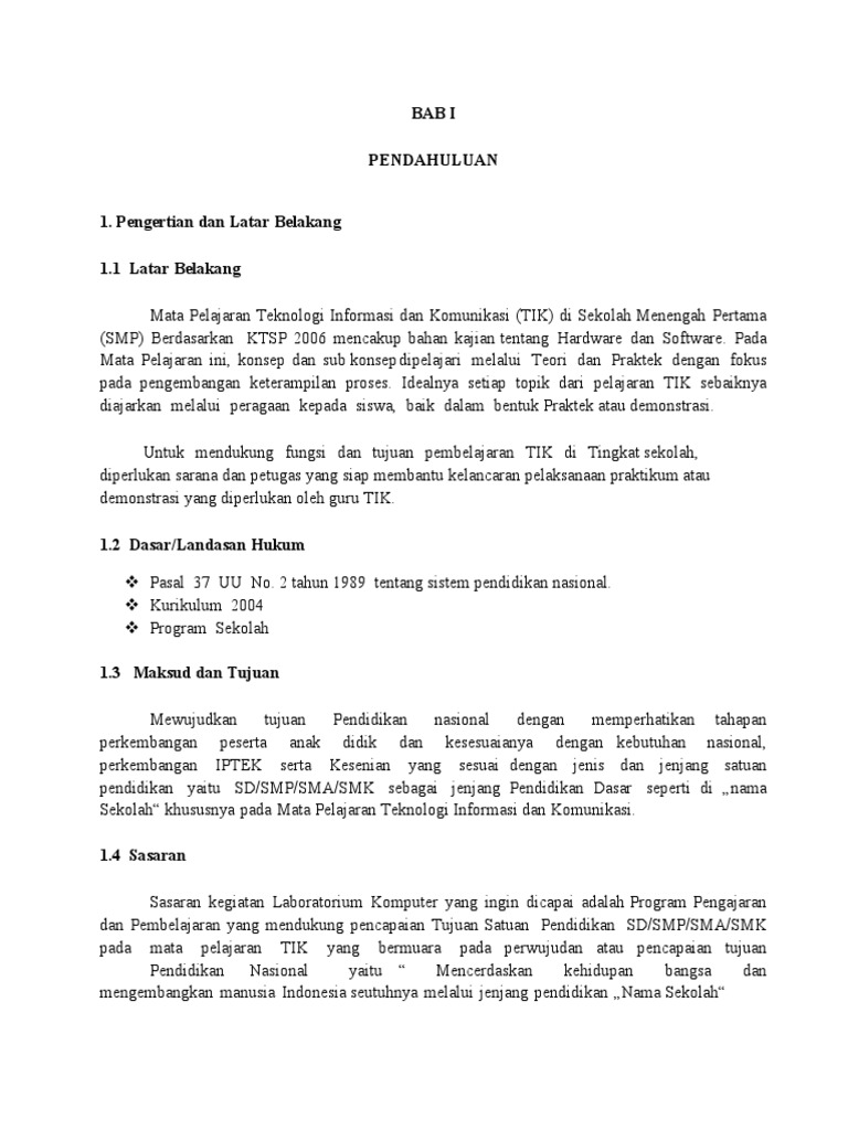 Program Kerja Lab PDF