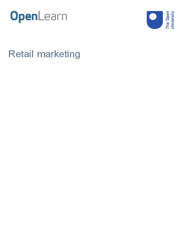 Retail Marketing Printable | PDF | Retail | Marketing