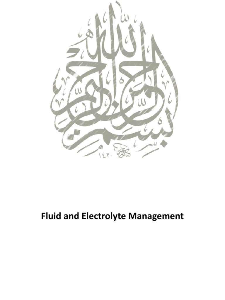 IV Fluids PDF Kidney Intravenous Therapy