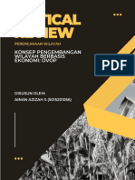 CRITICAL REVIEW Perencanaan Wilayah